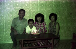 1980 Celebrating David Woon 8th Birthday at Ghim Moh