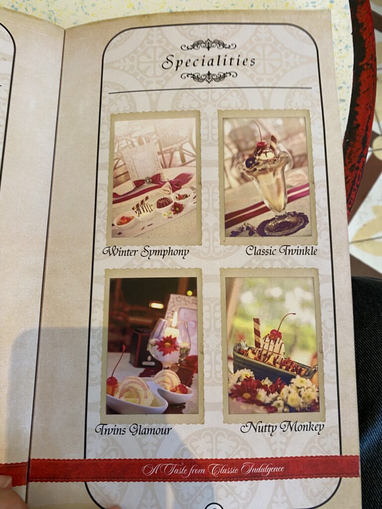 Ice Cream House of Zangrandi's Menu