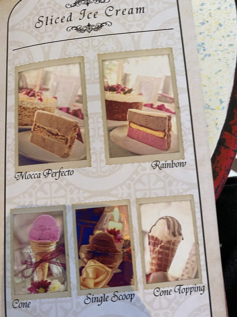 Ice Cream House of Zangrandi's Menu