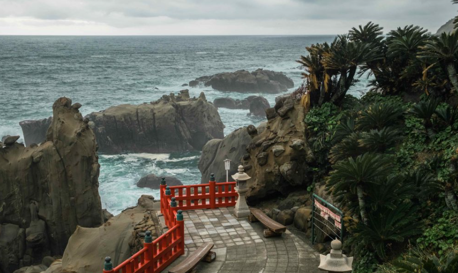 Udo Jingu Temple with great sea view
