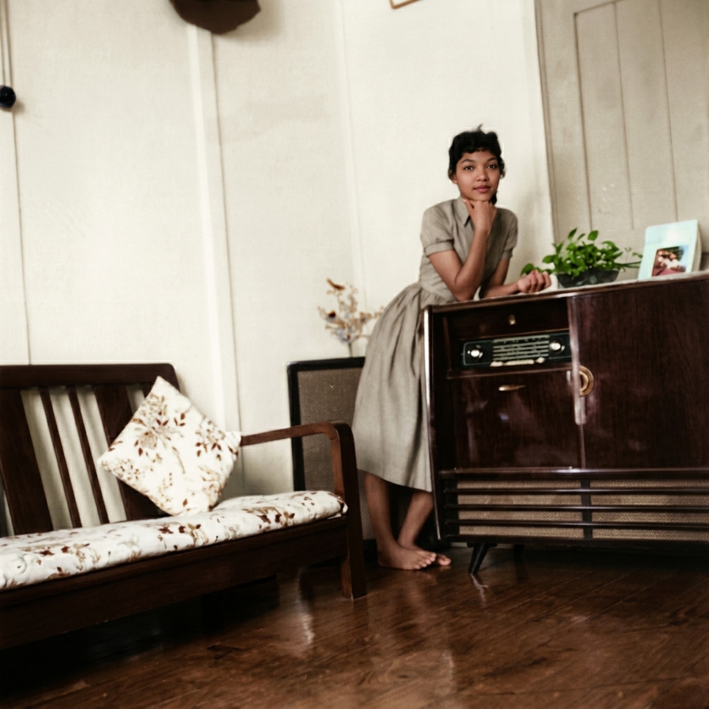 Chan Yee Keng at old Toa Payoh Home (1957)