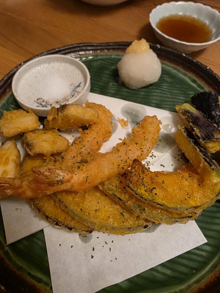 Tempura and Saga Beef Dinner at 一歩一歩