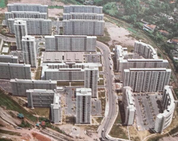 1972 Ghim Moh estate with Block 15 at bottom left