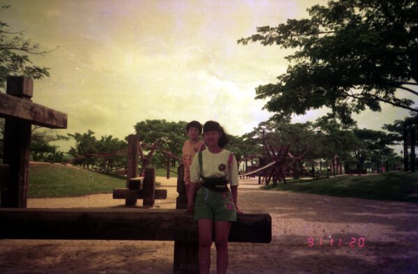 1991 - Childcare outing with Derrick and Eric at Malaysia
