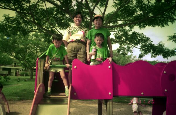 1991 Childcare outing with Derrick and Eric at Malaysia