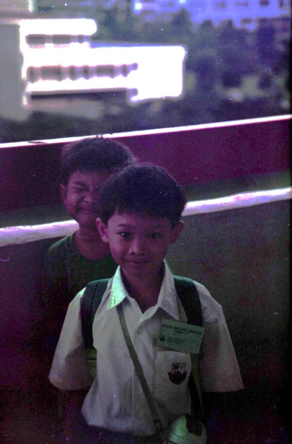 1993 Derrick going to Primary One
