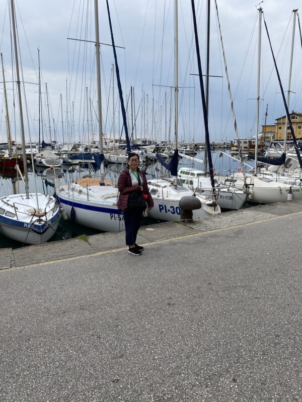 We stayed overnight in the coastal city of Zadar.