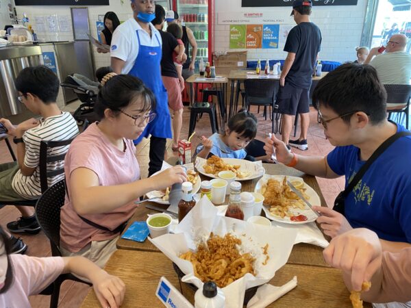 Birthday lunch at Smiths Fish and Chips Restaurant