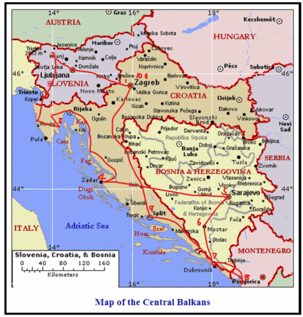 Croatia Tour Stops