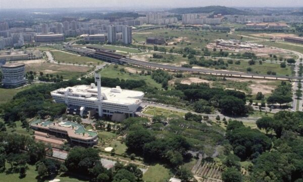 1980s Jurong East, from direction of Jurong Town Hall