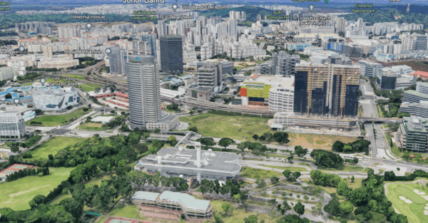 2020 Jurong East, from direction of Jurong Town Hall