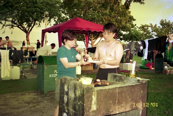 2001 Chan Family Camping at East Coast Park