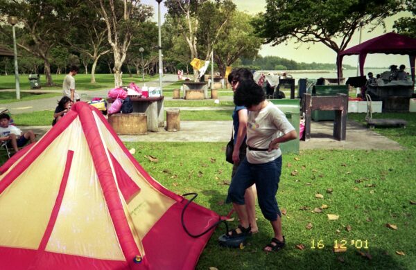 2001 Chan Family Camping at East Coast Park