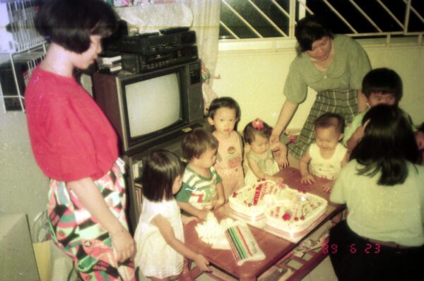 1989 - Derrick birthday party three years old